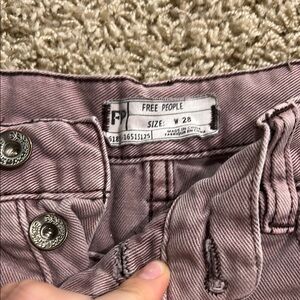 Free People Pink Jean Shorts Casual Wear